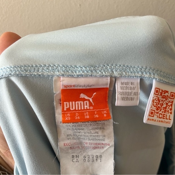 Puma White and Blue Striped Athletic Skort XS - Picture 11 of 13